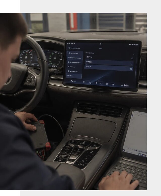 Русификация автомобиля BYD HAN для эксплуатации в Гусе-Хрустальном