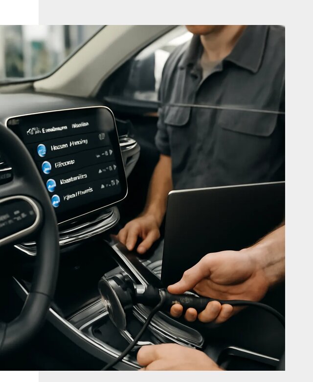 Установка приложений Geely для мультимедиа автомобиля в Гусе-Хрустальном